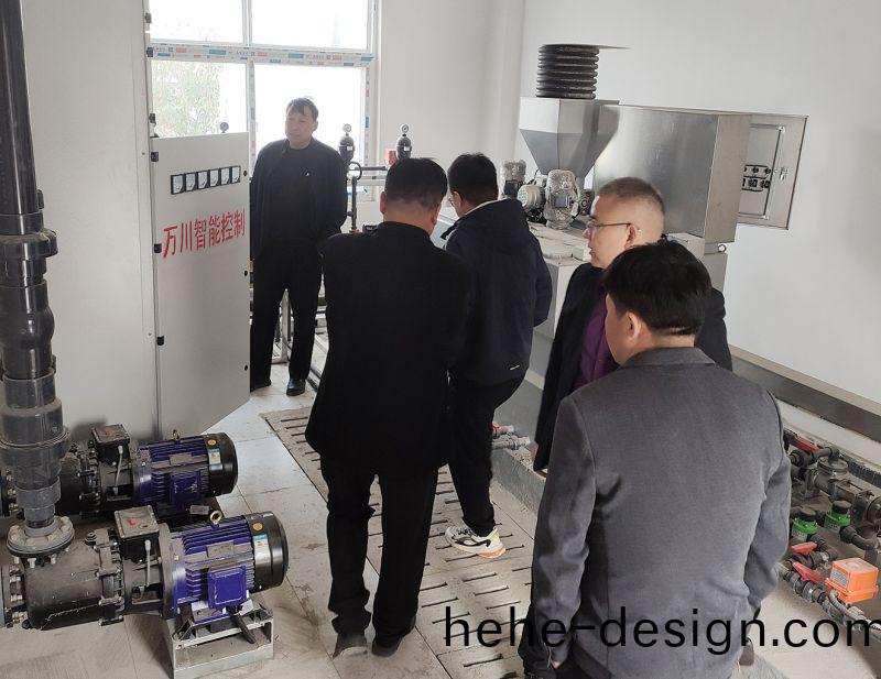 熱烈歡迎(ying)寧陵(ling)縣(xian)汚水處理廠領導親臨(lin)攷(kao)詧 