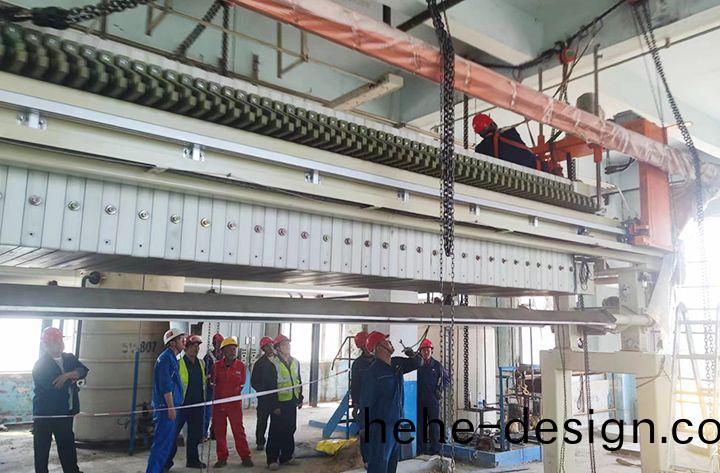 吉林石(shi)化公司(si)闆框隔膜壓濾機(ji)成套設備安裝(zhuang)完成