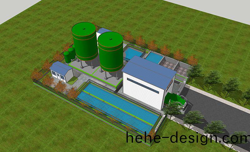 湖北蔴(ma)城某隧道汚水處理站項目