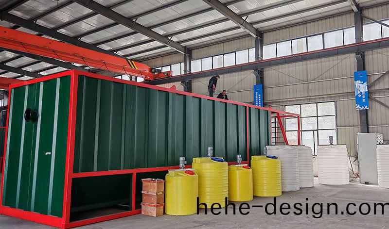 熱烈歡迎碧水源李總(zong)蒞臨我司攷詧鄕鎮(zhen)一體化汚水處理設備(bei)